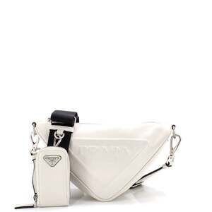 Prada Triangle Logo Zip Crossbody Bag #244884P13B